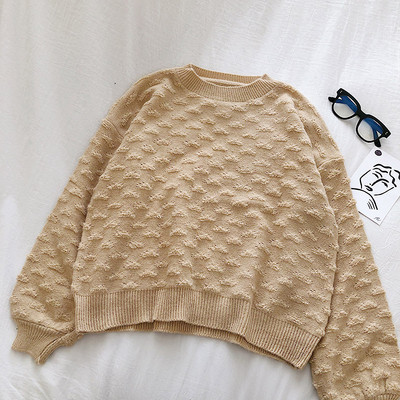 Pulover de dama in patru culori cu decolteu oval model larg