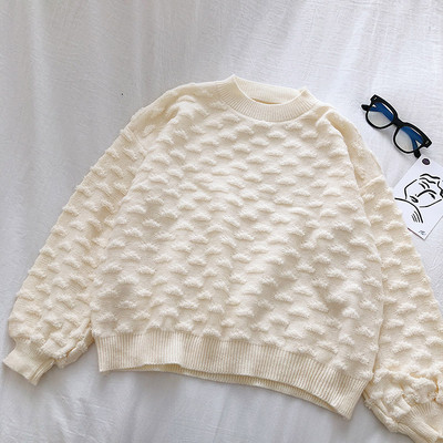 Pulover de dama in patru culori cu decolteu oval model larg