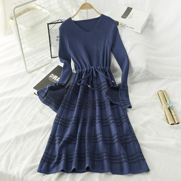 Rochie de dama de iarna croiala moderna model in mai multe culori