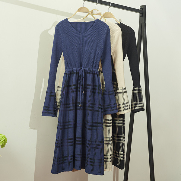 Rochie de dama de iarna croiala moderna model in mai multe culori