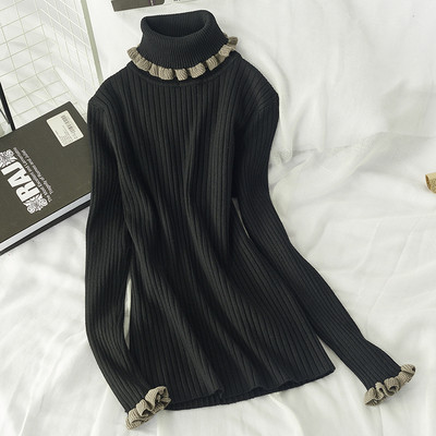 Női téli blúz magas gallérral több színben