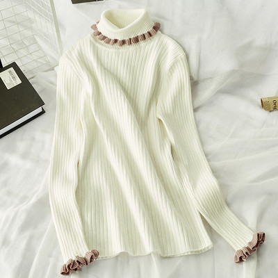 Női téli blúz magas gallérral több színben