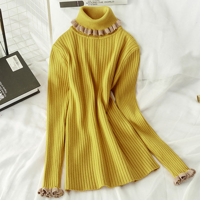 Női téli blúz magas gallérral több színben