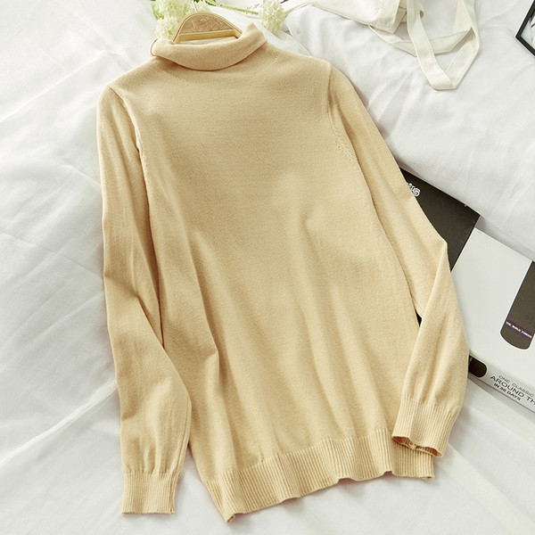 Bluza dama model lat cu guler inalt in mai multe culori