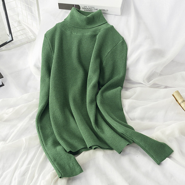 Női téli blúz magas gallérral, többféle színben