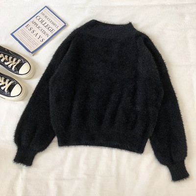 Puha női pulóver három színben, széles ujjakkal