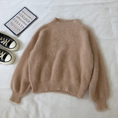 Puha női pulóver három színben, széles ujjakkal