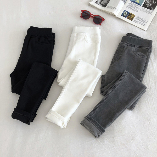 Női elasztikus farmer három színben, magas derékkal