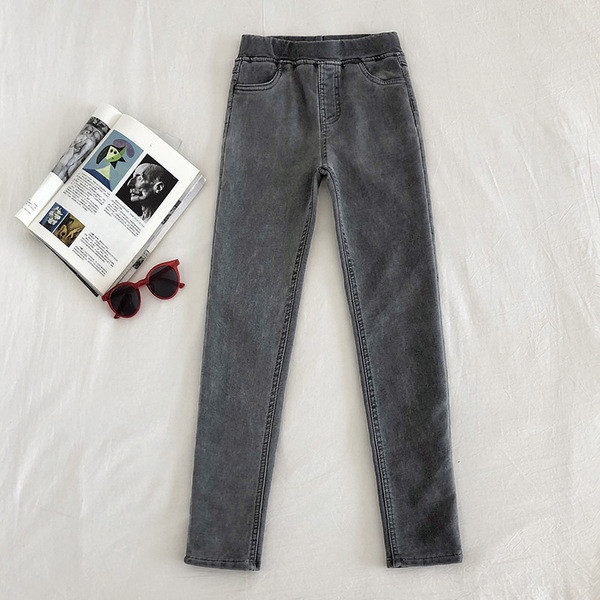 Női elasztikus farmer három színben, magas derékkal