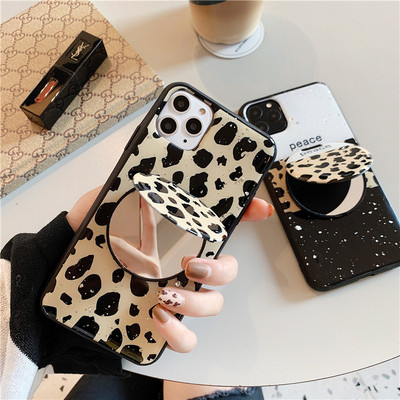 НОВО Калъф за Iphone 11 Pro Max  с огледало и леопардов десен - два модела