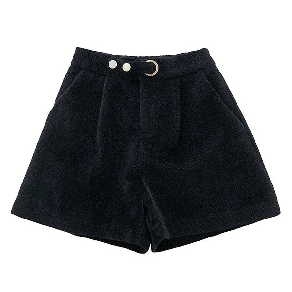 Pantaloni scurti de dama model lat in trei culori cu talie inalta