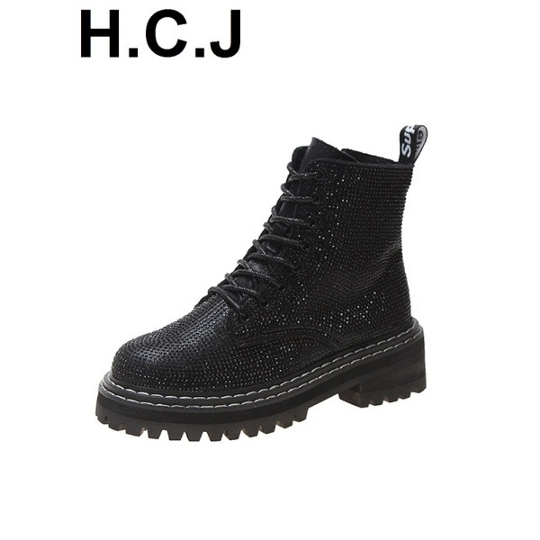 Ghete de dama moderne din piele intoarsa eco cu decor - pietre in negru si gri