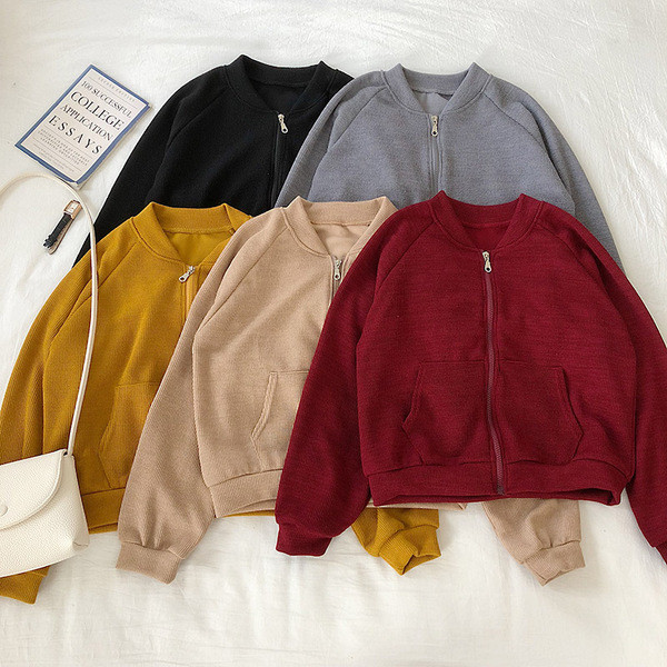 Hanorac casual dama in cinci culori cu buzunare si maneci lungi