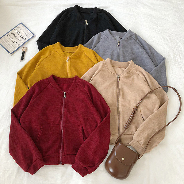 Hanorac casual dama in cinci culori cu buzunare si maneci lungi