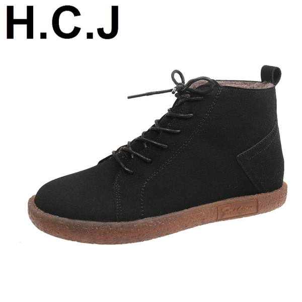 Cizme casual dama din piele intoarsa eco cu sireturi in mai multe culori