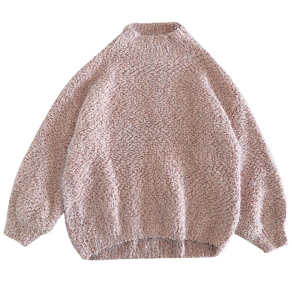 Modern női pulóver félmagas gallérral, három színben