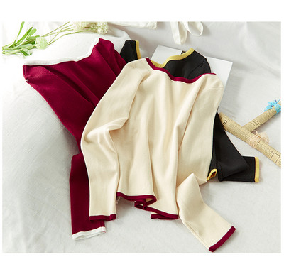 Bluza casual dama cu decolteu barca in mai multe culori