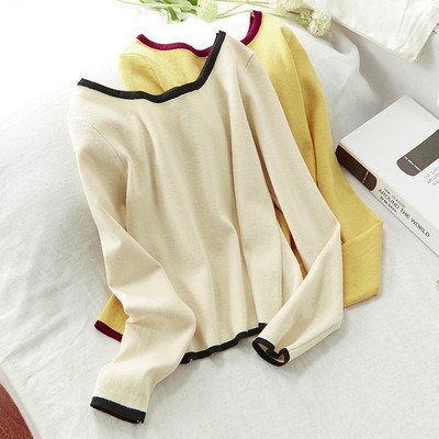 Bluza casual dama cu decolteu barca in mai multe culori