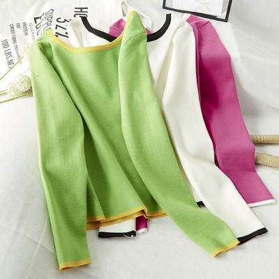 Bluza casual dama cu decolteu barca in mai multe culori