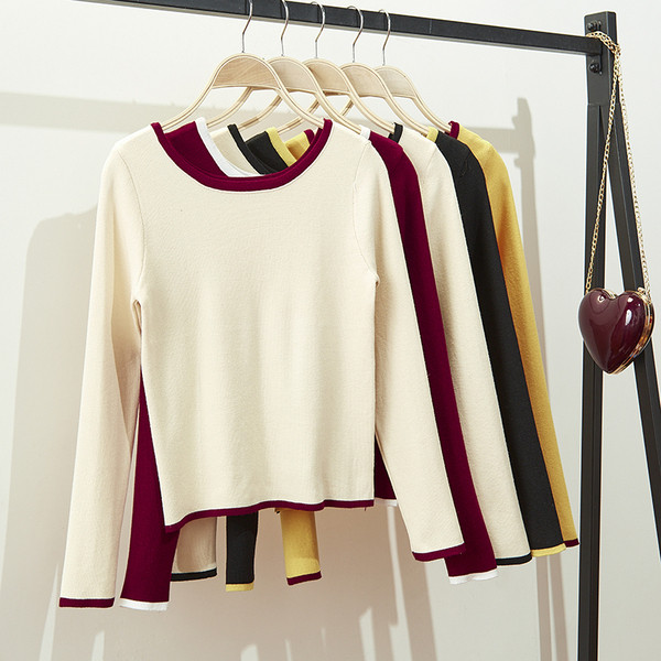 Bluza casual dama cu decolteu barca in mai multe culori