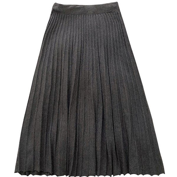 Fusta de dama plisata in patru culori cu talie elastica