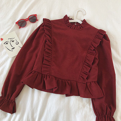 Bluză de damă elegantă în patru culori cu mâneci lotus