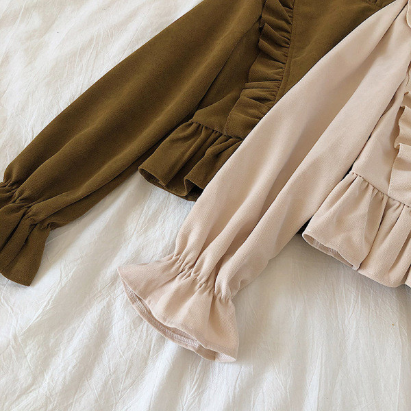 Bluză de damă elegantă în patru culori cu mâneci lotus