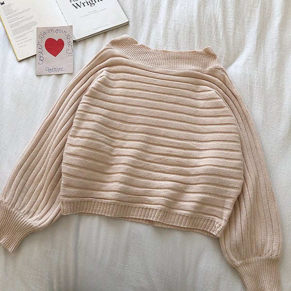 Pulover de damă la modă în șase culori cu mâneci largi