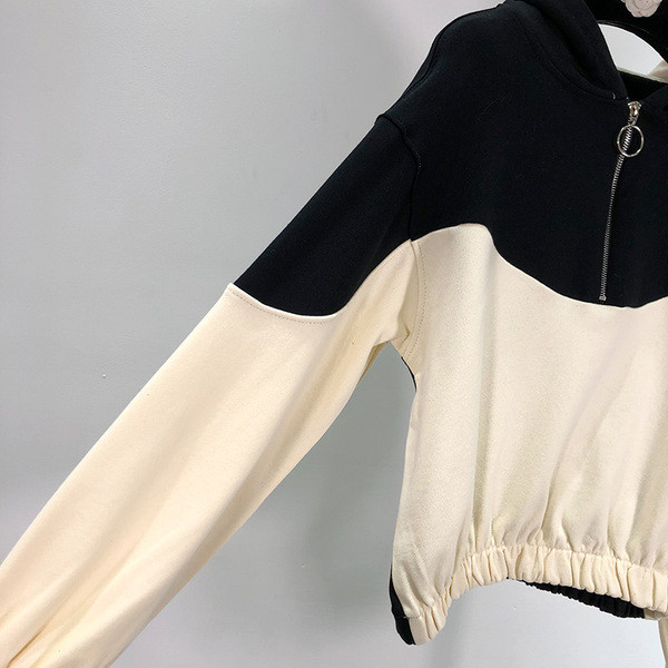 Hanorac controversat de zi cu zi pentru femei, cu glugă și fermoar