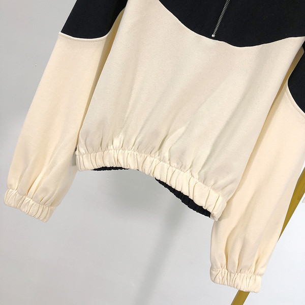 Hanorac controversat de zi cu zi pentru femei, cu glugă și fermoar