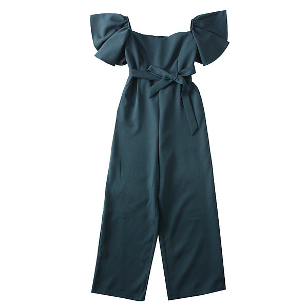 Елегантен дамски гащеризон с голи рамене в няколко цвята