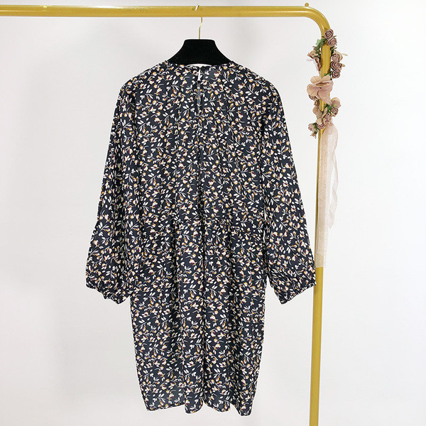 Rochie scurta casual dama cu model floral - model lat