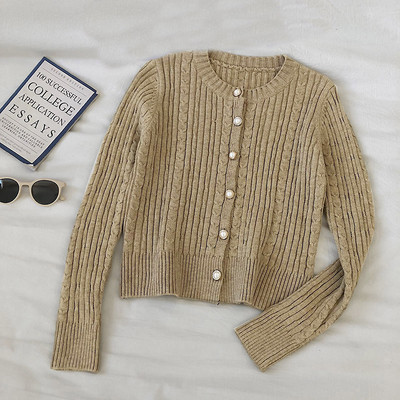 Cardigan casual dama in trei culori cu decolteu oval