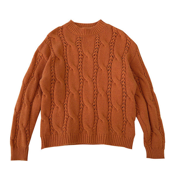 Pulover casual de dama in trei culori cu decolteu rotund si maneci lungi