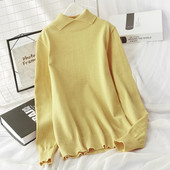 Bluză casual de damă de tricotat subțire potrivită pentru iarnă