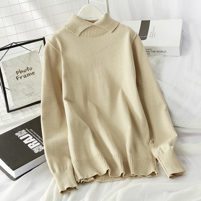 Bluză casual de damă de tricotat subțire potrivită pentru iarnă