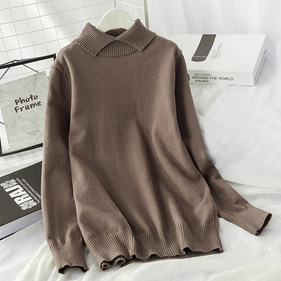 Bluză casual de damă de tricotat subțire potrivită pentru iarnă