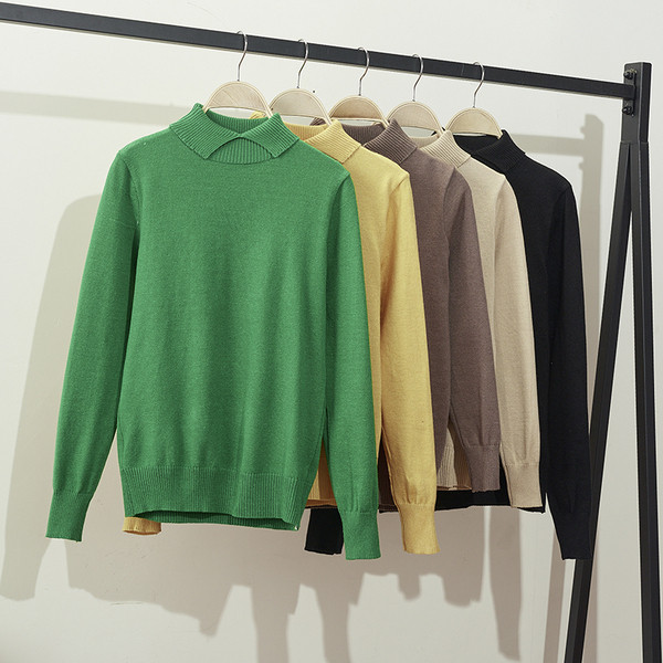 Bluză casual de damă de tricotat subțire potrivită pentru iarnă