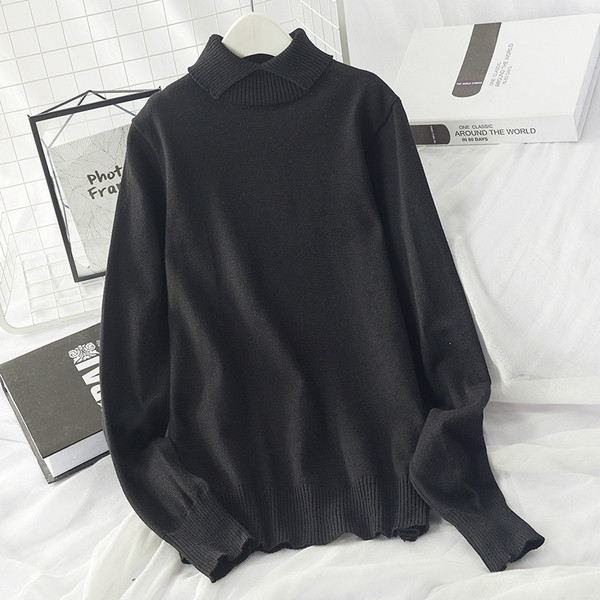 Bluză casual de damă de tricotat subțire potrivită pentru iarnă