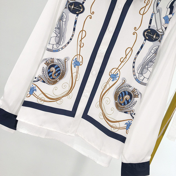 Camasa dama primavara-toamna cu guler clasic - model asimetric