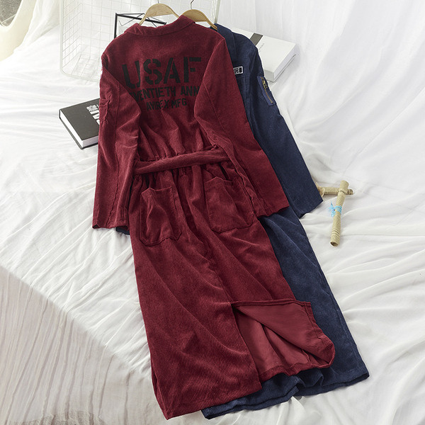 Rochie retro de dama lunga cu curea in talie in rosu si albastru