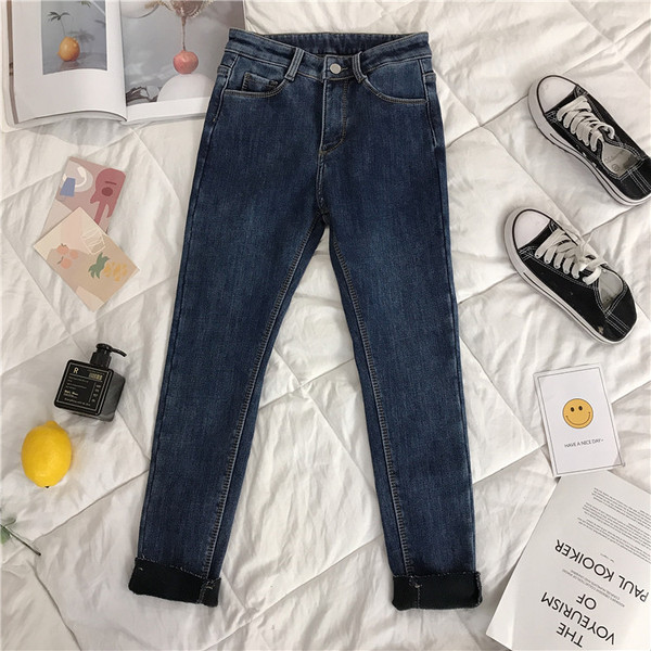 Model nou de blugi de dama potriviti pentru toamna si iarna Model Slim in albastru, gri si negru