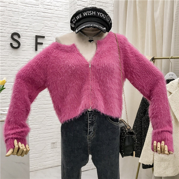 Vesta moderna de dama cu fermoar - potrivita pentru iarna in mai multe culori