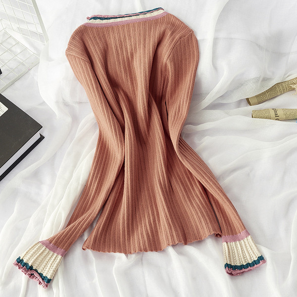 Pulover de dama toamna-iarna cu decolteu rotund in mai multe culori