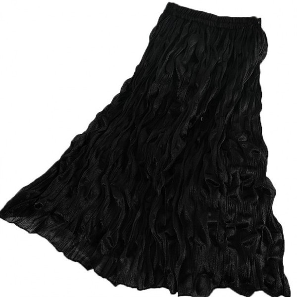 Fusta de dama moderna plisata cu talie elastica in cinci culori