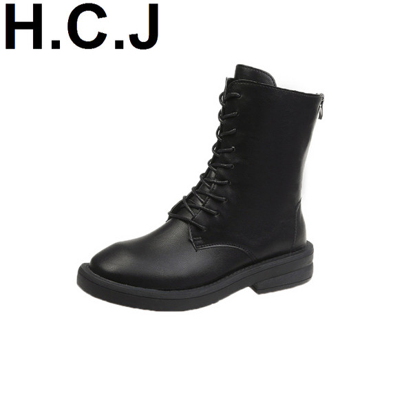 Cizme de dama din piele ecologica cu sireturi in bej si negru - doua modele