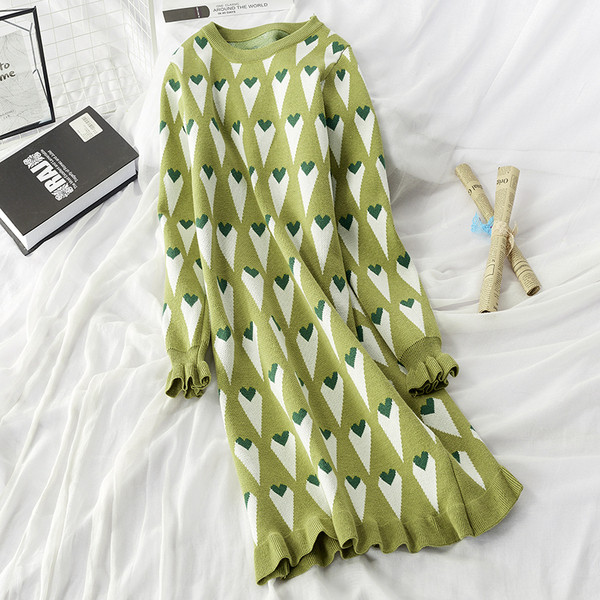 Rochie de iarna dama model lung cu decolteu rotund in doua culori