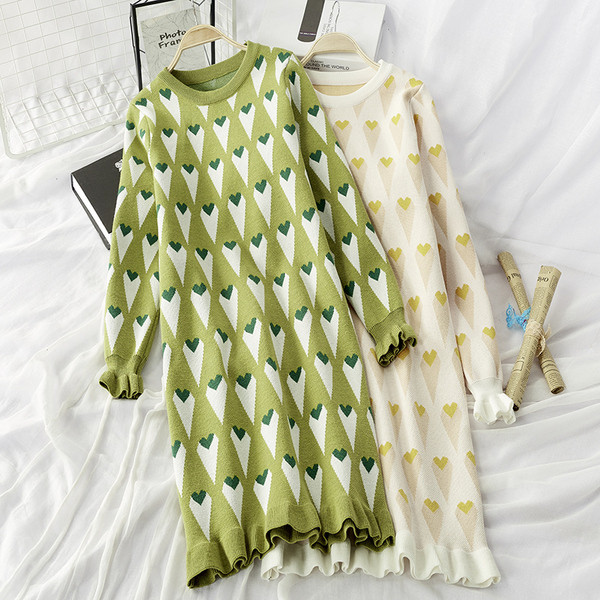 Rochie de iarna dama model lung cu decolteu rotund in doua culori