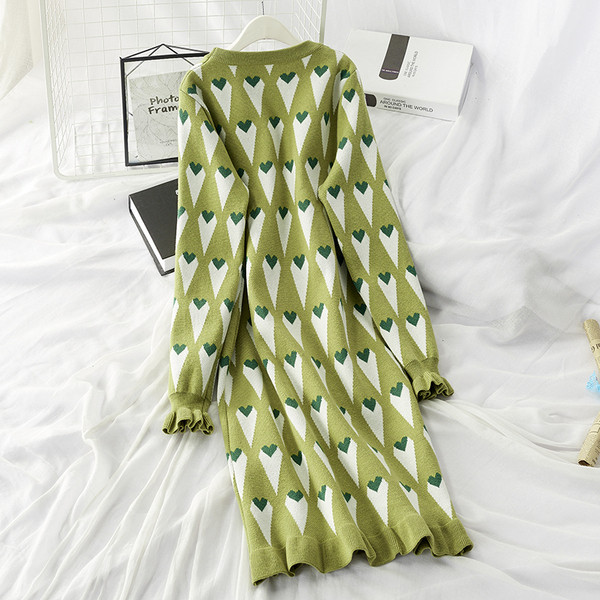 Rochie de iarna dama model lung cu decolteu rotund in doua culori