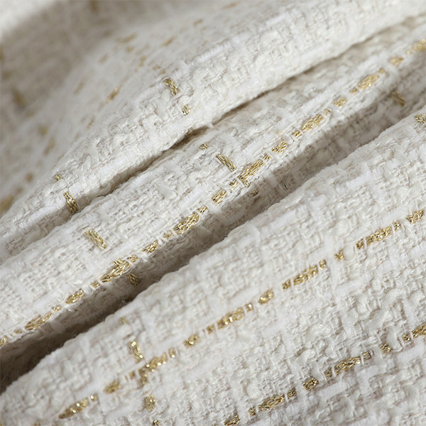 Fusta de dama din tweed in carouri cu nasturi si buzunare in alb, albastru si negru